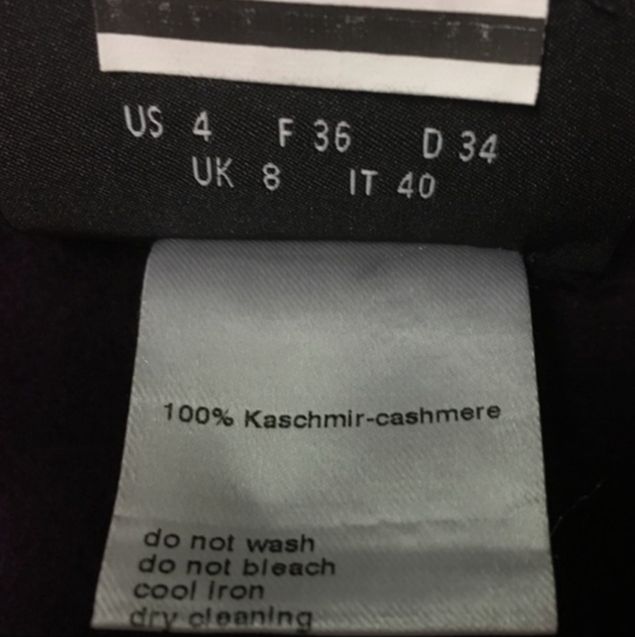 Reversible 100% Cashmere Double Face Bicolor AKRIS Sheath Dress: pink eggplant - Picture 6 of 8